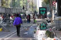 Paseo de la Reforma amanece bajo una capa de basura tras concierto de PolyMarchs