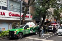 Fuga de gas por pipa en Polanco provoca caos vial