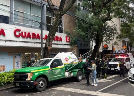 Fuga de gas por pipa en Polanco provoca caos vial