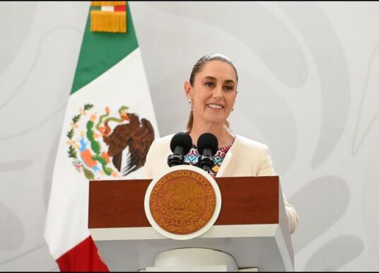 Sheinbaum recorre Sinaloa con fuerte dispositivo de seguridad